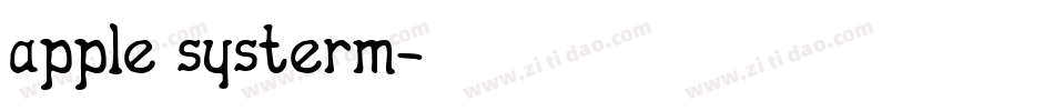 apple systerm字体转换